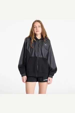 adidas Sweatshirt adidas x Stella Mccartney Material Mix Fullzip Hoodie Black/ Black/ Carbon L