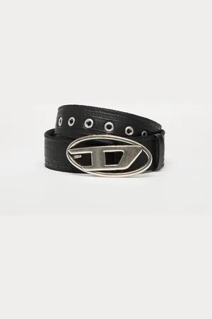 Diesel Riem Oval D Logo B-1Dr Tape Belt Black 100