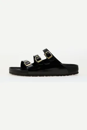Birkenstock Sneakers Florida Fresh Natural Leather Patent High-Shine Black EUR 38