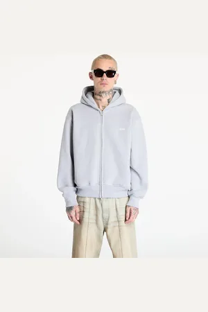 Rhude Sweatshirt Classique Full-Zip Hoodie Heather Gray L