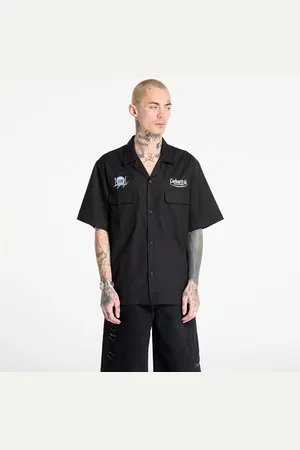 Carhartt Shirt Short Sleeve Deli Shirt UNISEX Black/ Bluebird L