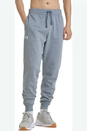 Under Armour Broeken Rival Fleece Joggers Castlerock Light Heather/ White L