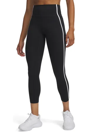 Under Armour Leggings Meridian Piped Ankle Leg Black/ White/ Black L