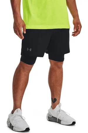 Under Armour Korte broek Vanish Woven 2in1 Sts Black/ Black/ Pitch Gray L