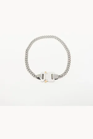 1017 ALYX 9SM Metal Buckle Necklace Silver L