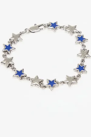 TWOJEYS Enameled Stars Bracelet Silver 21 cm