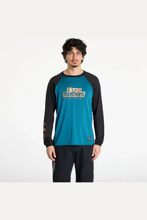 Horsefeathers T-shirt Spike Long Sleeve Bike Jersey Petrol/ Black L