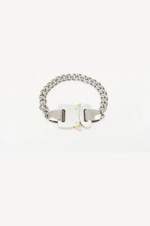 1017 ALYX 9SM Metal Buckle Bracelet Silver L/XL