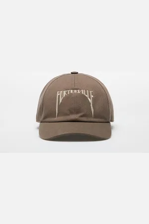Rick Owens Embroidered Denim Baseball Cap Dust/ Pearl L