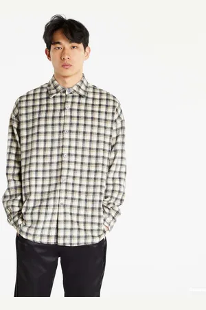 Sixth June Shirt Curly Patch Tartan Shirt Grey M