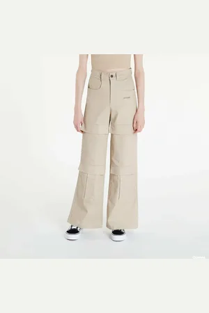 Sixth June Broeken Wide Leg Cargo Pants Beige S