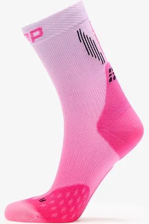 CEP Mid Cut Gradient Socks Pink/ Lilac Fade L