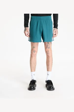 adidas Korte broek adidas Waffle Knit Sprinter Shorts Green/ Tech Green/ White L