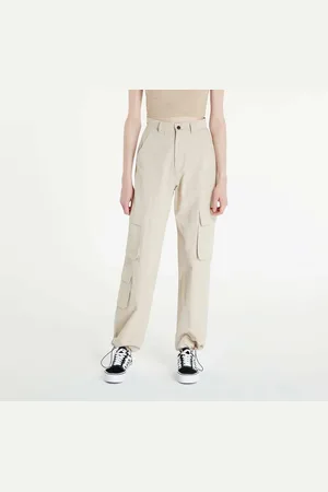 Sixth June Broeken Wide Leg Cargo Pants Cream L