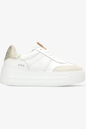 Fred de la Bretoniere Sneaker Vajen Babs Wit/Goud