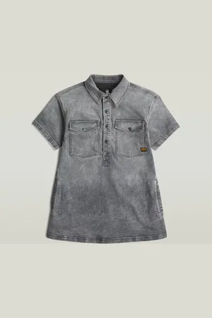 G-Star Collar Denim Blousejurk Meisjes - - meisjes