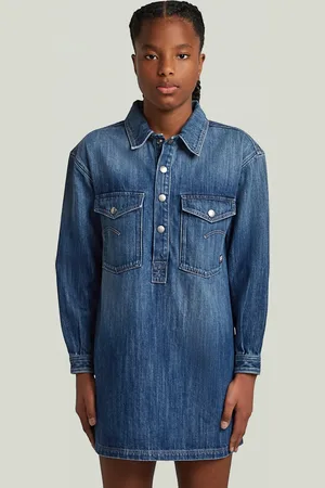 G-Star Collar Denim Blousejurk Meisjes - - meisjes