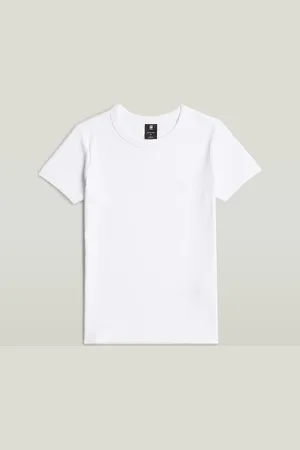 G-Star Rib Cap Sleeve T-shirt - - Dames