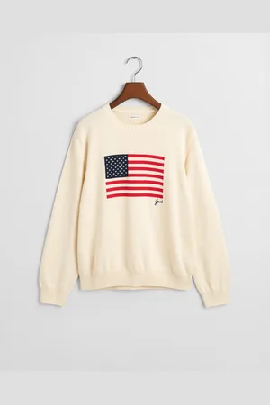 GANT Teens Teens gebreide trui met ronde hals en vlag (134/140)