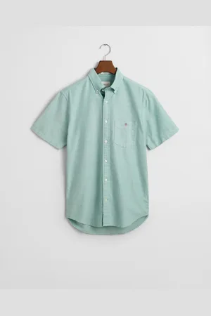 GANT Men Regular Fit klassiek Oxford-overhemd met korte mouwen (S)
