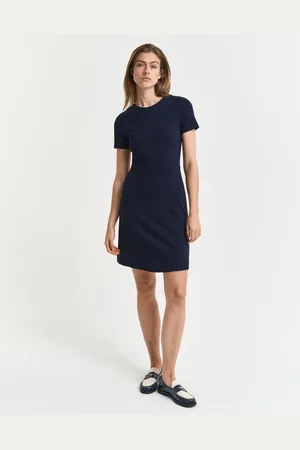 GANT Women Fit & Flared jersey jurk (XS)