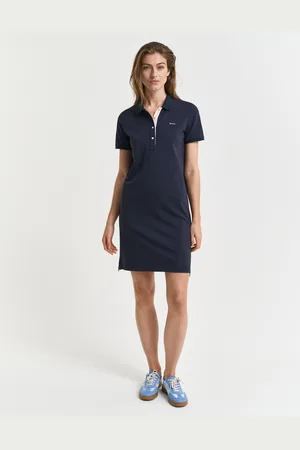GANT Women Contrast kraag piqué polojurk (XS)