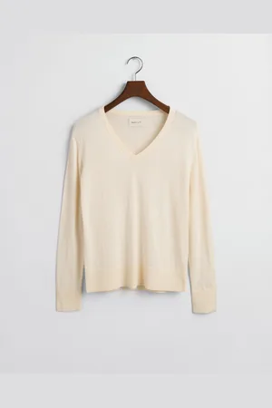 GANT Women Fijngebreide trui met V-hals (XS)