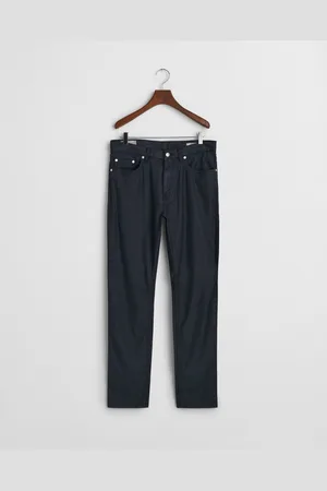 GANT Men Slim Fit jeans van katoen en linnen (30/32)