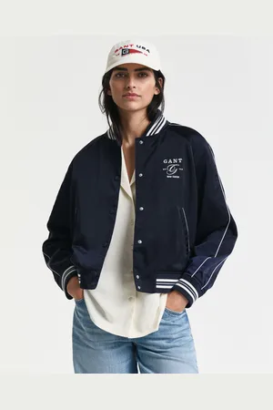 GANT Women Satijnen Varsity Jacket (M)