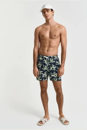 GANT Men Zwemshort met Tropical Leaves-print (S)