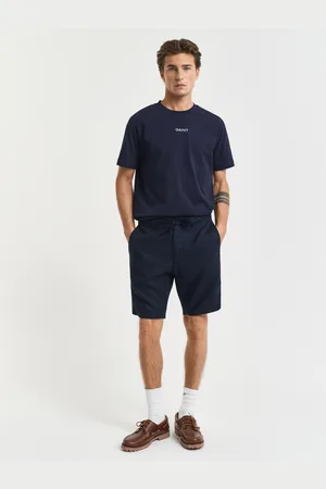 GANT Men Relaxed Fit linnen short met trekkoordje (S)