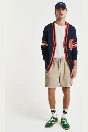GANT Men Regular Fit linnen cargoshort (S)
