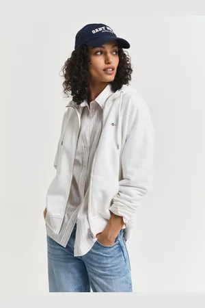 GANT Women Shield hoodie met ritssluiting (M)