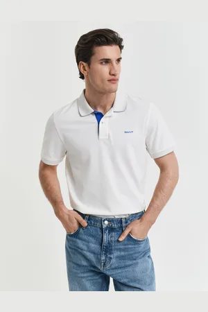 GANT Men Piqué poloshirt met contrasterend detail (S)