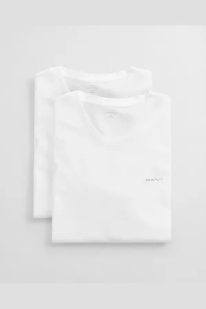 GANT Men 2-Pack V-Neck T-Shirts (S)
