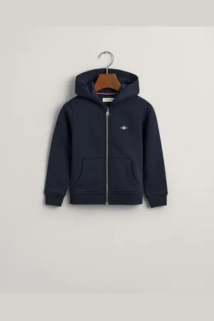 GANT Kids Kids Shield hoodie met ritssluiting (92)