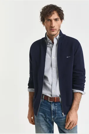 GANT Men Ritsvest van katoenpiqué (XS)
