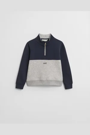 GANT Kids Kids sweatshirt met kleurblokken en korte rits (92)