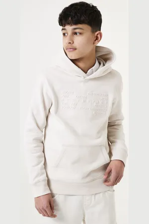 Garcia Gebroken witte hoodie