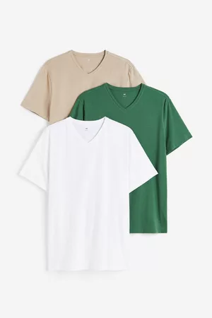 H&M Set van 3 T-shirts met V-hals - Slim Fit