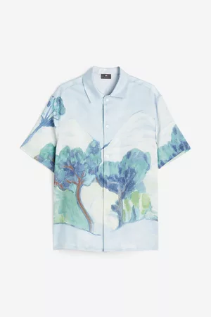 H&M Heren Regular Fit Overhemden - Overhemd - Regular fit - Turquoise