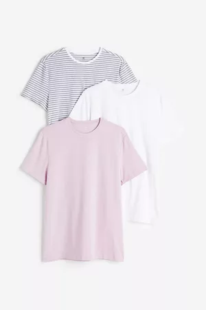H&M Heren Slim Fit Overhemden - Set van 3 T-shirts - Slim Fit