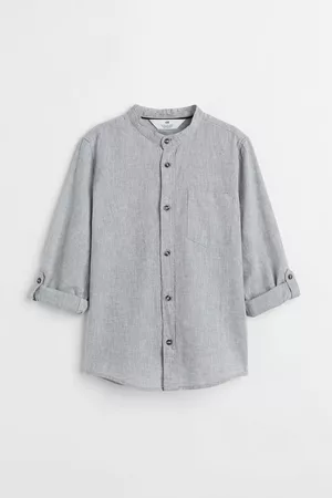 H&M Kinderen Blouses - Hemd met maokraagje - Grijs