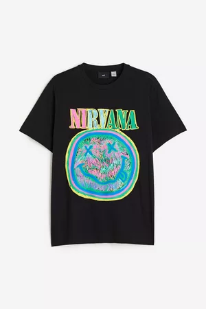 H&M Heren Regular Fit Overhemden - T-shirt - Regular Fit - Zwart