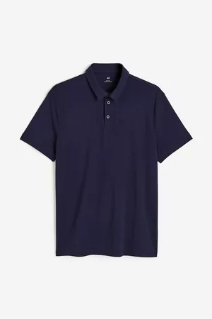 H&M Heren Slim Fit Overhemden - Polo Slim Fit - Blauw