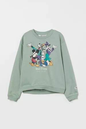 H&M Kinderen Sweaters - Sweater met print - Groen