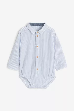 H&M Katoenen body - Blauw