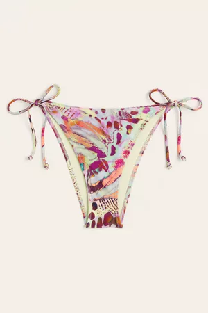 H&M Dames Bikini's - Bikinitanga met striklintjes - Geel