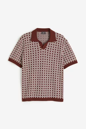 H&M Heren Regular Fit Overhemden - Fijngebreide polo Regular Fit - Beige