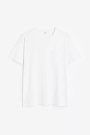 H&M Heren Regular Fit Overhemden - T-shirt - Regular Fit - Wit